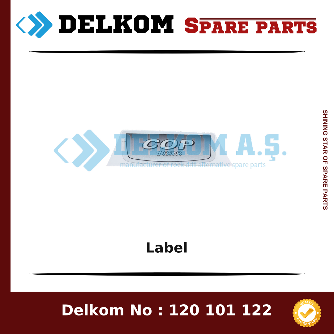 Atlas Copco Label 3115 3308 00 - Drill Rig & Rock Drill Drifters Spare Parts Atlas Copco Label spare part, OEM 3115 3308 00