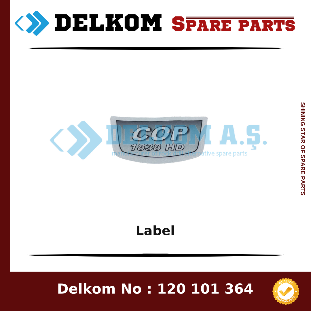Atlas Copco Label 3115 5240 00 - Drill Rig & Rock Drill Drifters Spare Parts Atlas Copco Label spare part, OEM 3115 5240 00