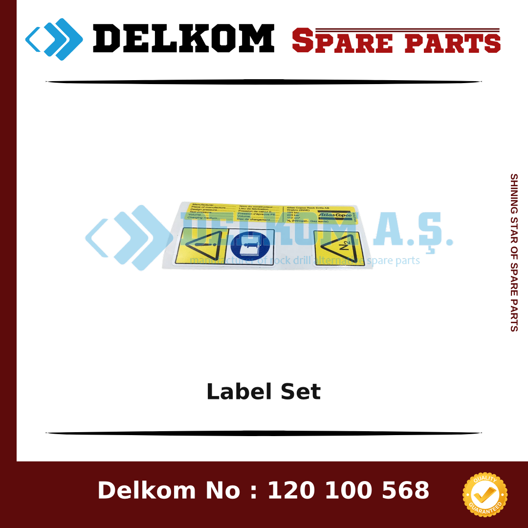 Atlas Copco Label Set 3115 2715 90 - Drill Rig & Rock Drill Drifters Spare Parts Atlas Copco Label Set spare part, OEM 3115 2715 90