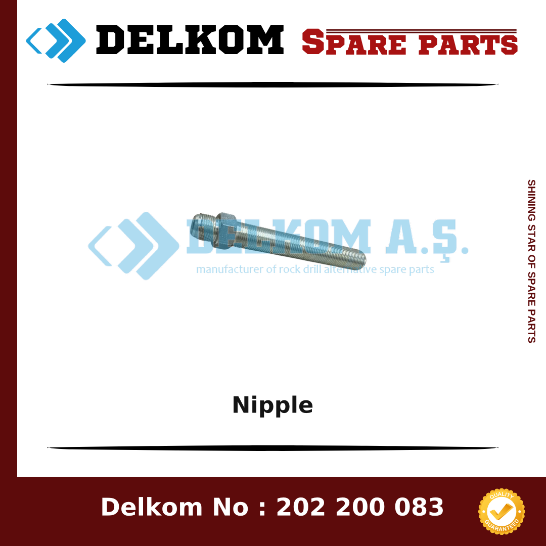 Atlas Copco Nipple 3176 7969 00 - Drill Rig & Rock Drill Drifters Spare Parts Atlas Copco Nipple spare part, OEM 3176 7969 00