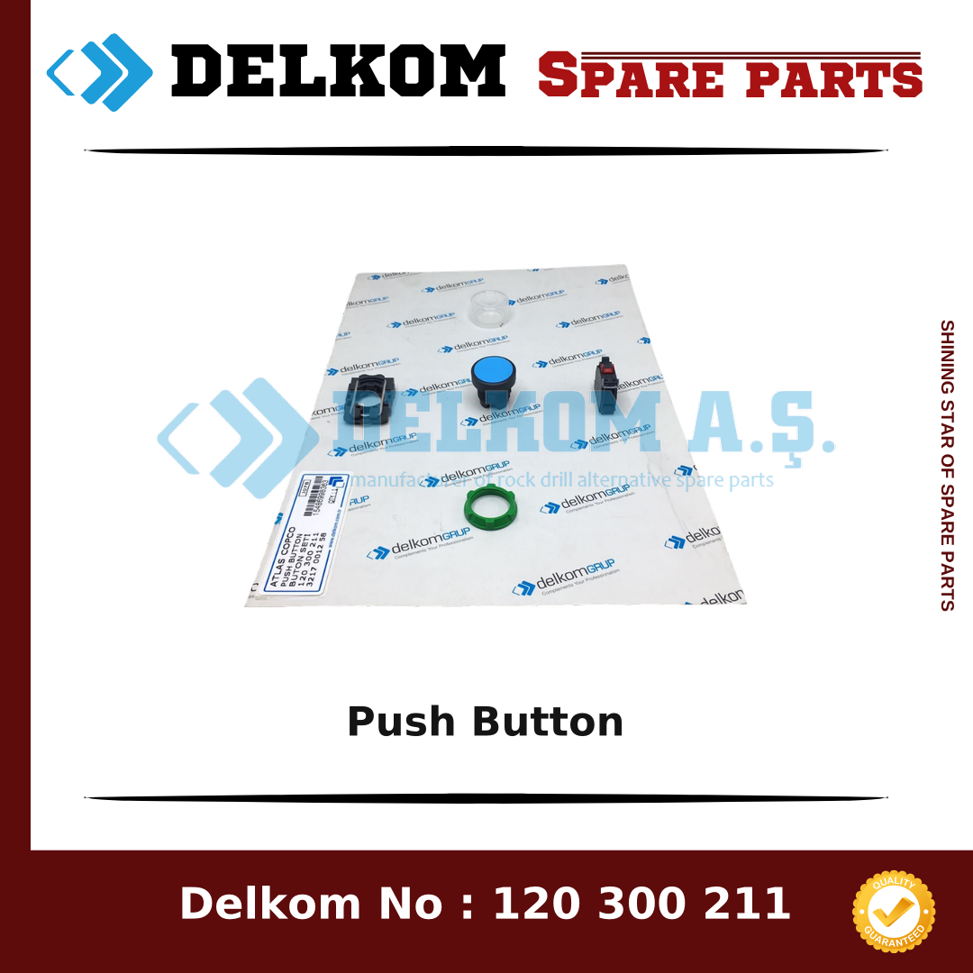 Atlas Copco Push Button 3217 0012 58 - Drill Rig & Rock Drill Drifters Spare Parts Atlas Copco Push Button spare part, OEM 3217 0012 58