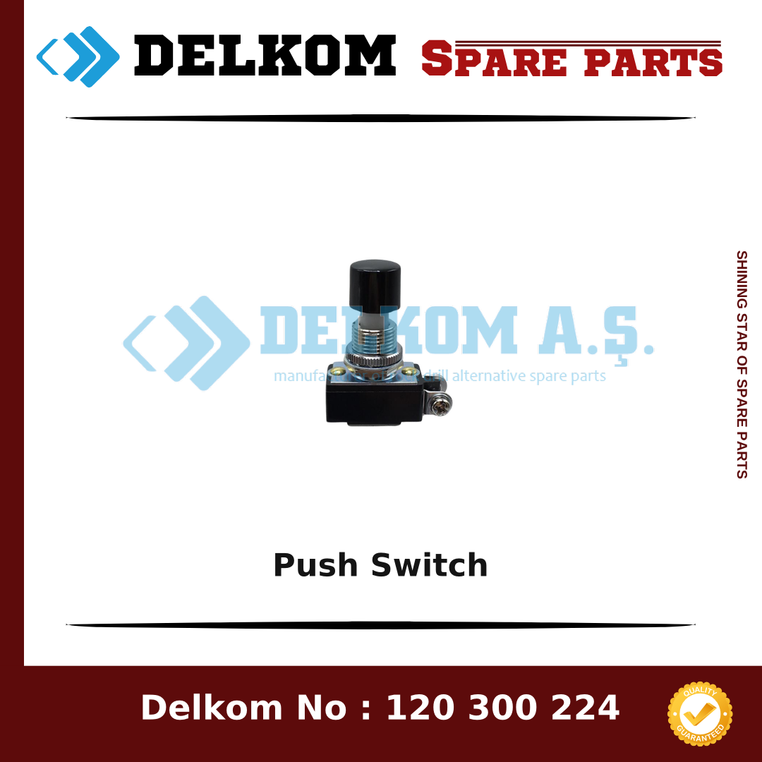Atlas Copco Push Switch 2653 3209 50 - Drill Rig & Rock Drill Drifters Spare Parts Atlas Copco Push Switch spare part, OEM 2653 3209 50