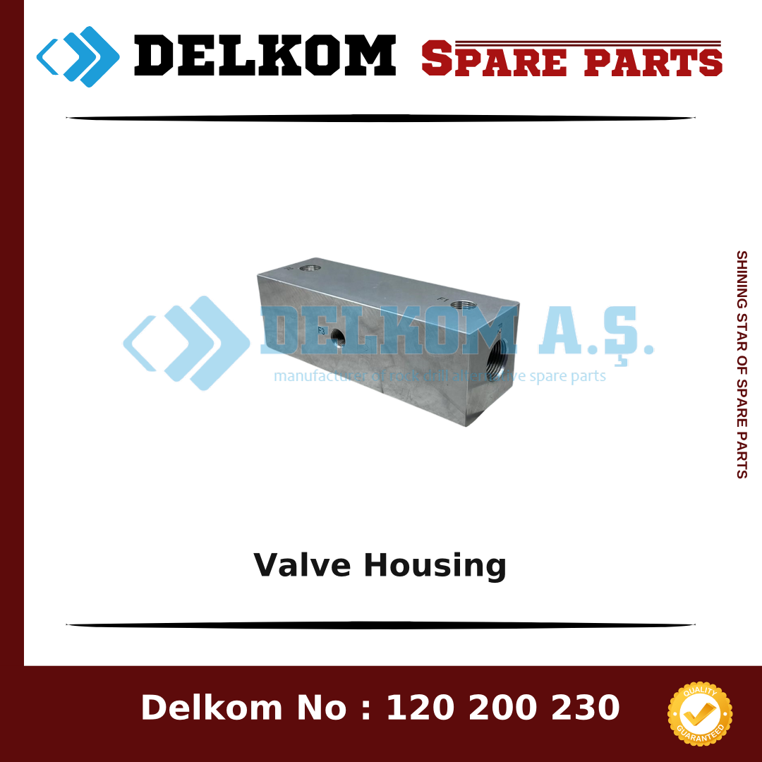 Atlas Copco Valve Housing 3217 8871 22 - Drill Rig & Rock Drill Drifters Spare Parts Atlas Copco Valve Housing spare part, OEM 3217 8871 22