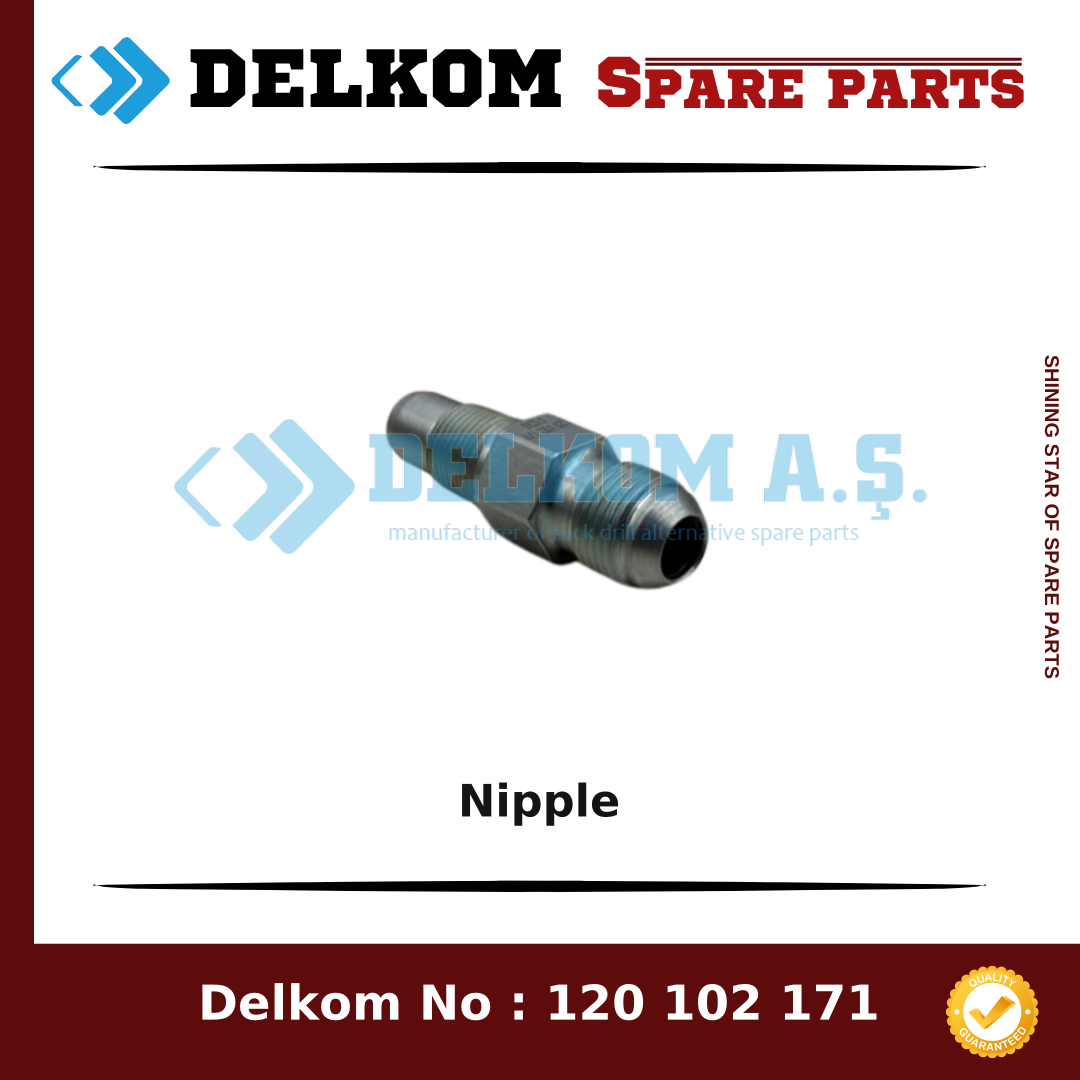 Epiroc Nipple 3115 5559 00 - Drill Rig & Rock Drill Drifters Spare Parts Epiroc Nipple spare part, OEM 3115 5559 00