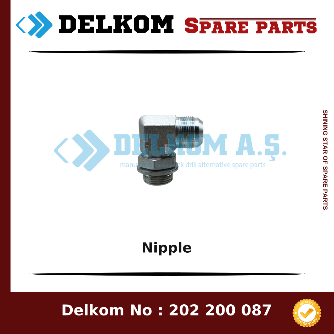 Epiroc Nipple 816 710 69 - Drill Rig & Rock Drill Drifters Spare Parts Epiroc Nipple spare part, OEM 816 710 69