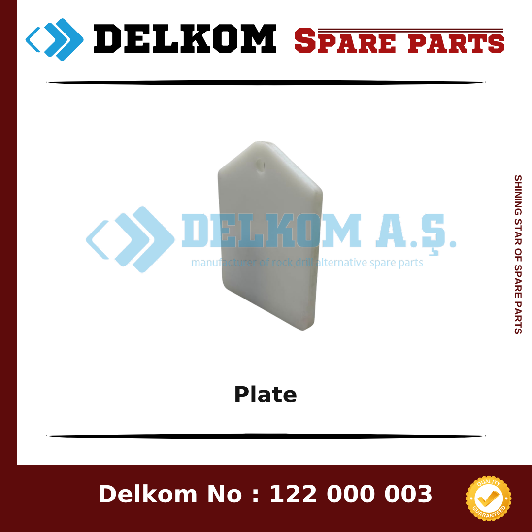 Epiroc Plate 3222 0356 09 - Drill Rig & Rock Drill Drifters Spare Parts Epiroc Plate spare part, OEM 3222 0356 09