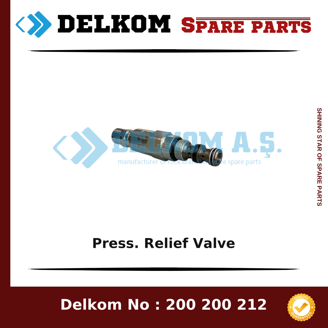 Epiroc Press. Relief Valve 6060 0002 29 - Drill Rig & Rock Drill Drifters Spare Parts Epiroc Press. Relief Valve spare part, OEM 6060 0002 29