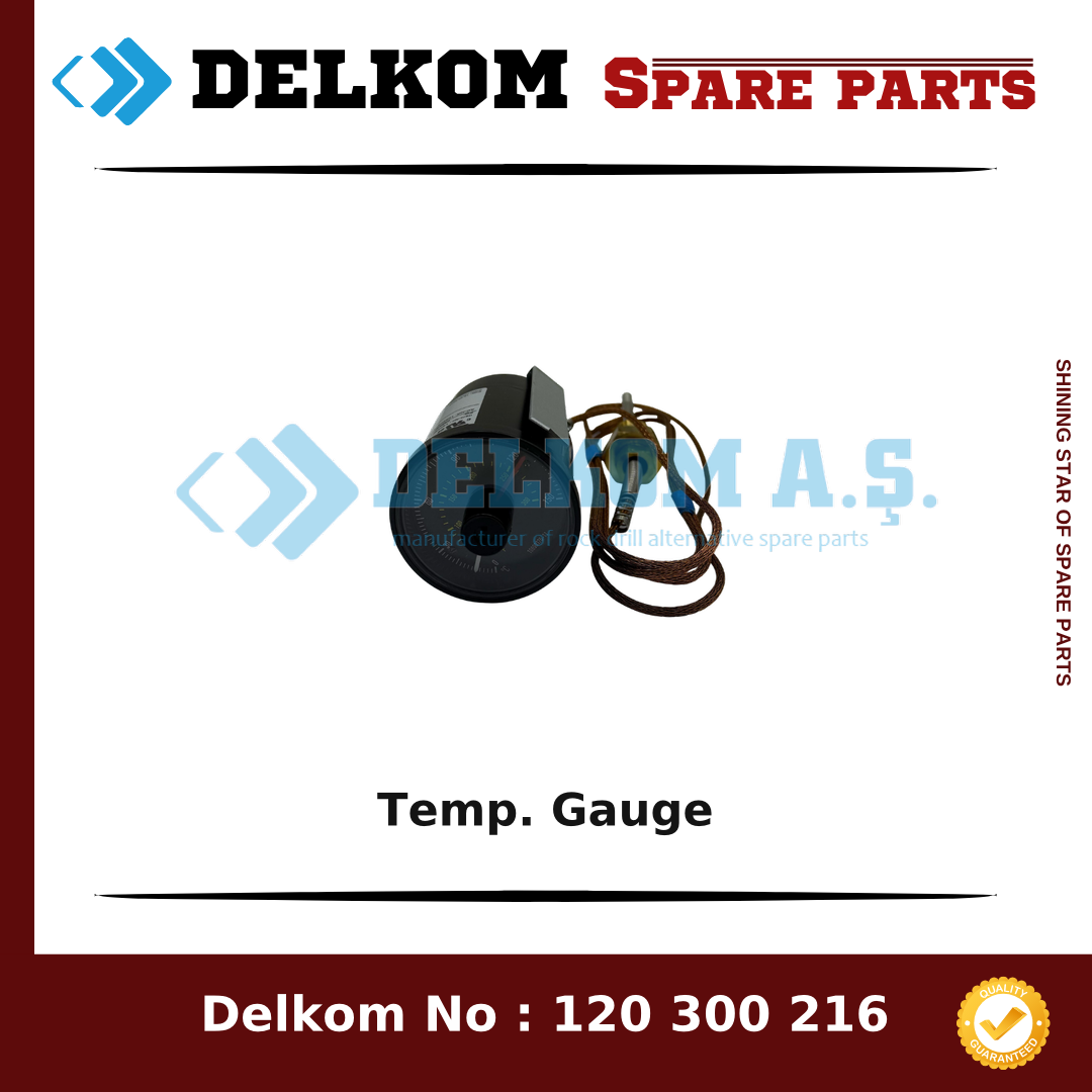Epiroc Temp. Gauge 1089 0376 46 - Drill Rig & Rock Drill Drifters Spare Parts Epiroc Temp. Gauge spare part, OEM 1089 0376 46