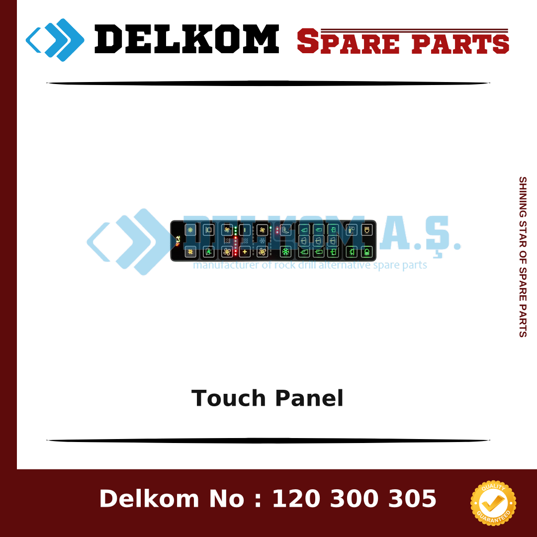 Epiroc Touch Panel 3222 3498 72 - Drill Rig & Rock Drill Drifters Spare Parts Epiroc Touch Panel spare part, OEM 3222 3498 72
