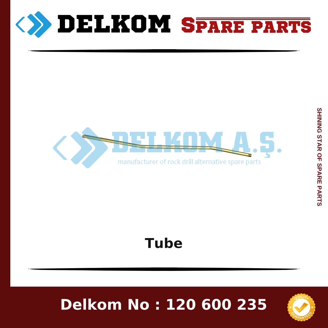 Epiroc Tube 1604 2535 03 - Drill Rig & Rock Drill Drifters Spare Parts Epiroc Tube spare part, OEM 1604 2535 03