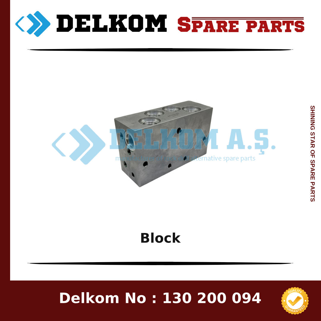 Furukawa Block 032602-05104 - Drill Rig & Rock Drill Drifters Spare Parts Furukawa Block spare part, OEM 032602-05104