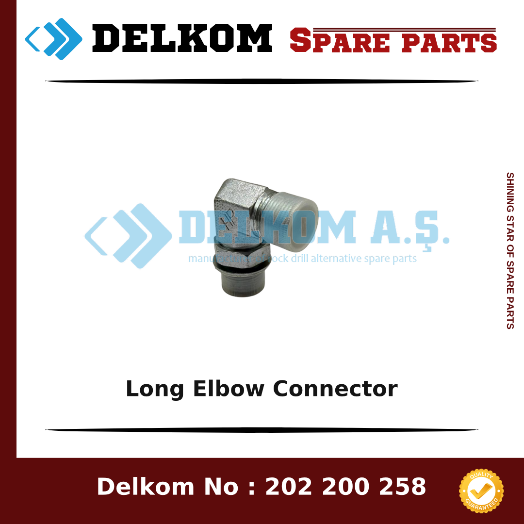 Furukawa Long Elbow Connector 084862-06004 - Drill Rig & Rock Drill Drifters Spare Parts Furukawa Long Elbow Connector spare part, OEM 084862-06004