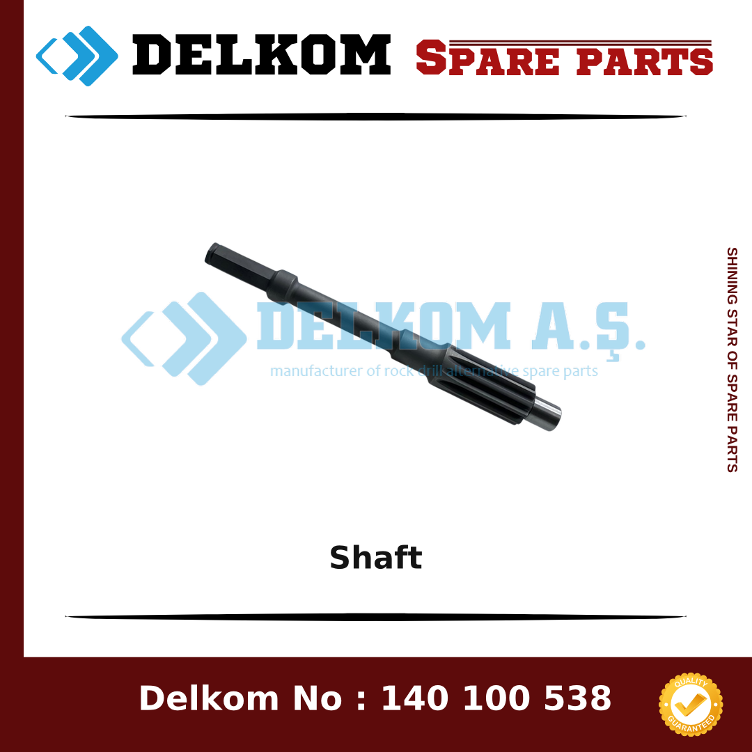 Ingersoll Rand Shaft 2650 9660 84 - Drill Rig & Rock Drill Drifters Spare Parts Ingersoll Rand Shaft spare part, OEM 2650 9660 84