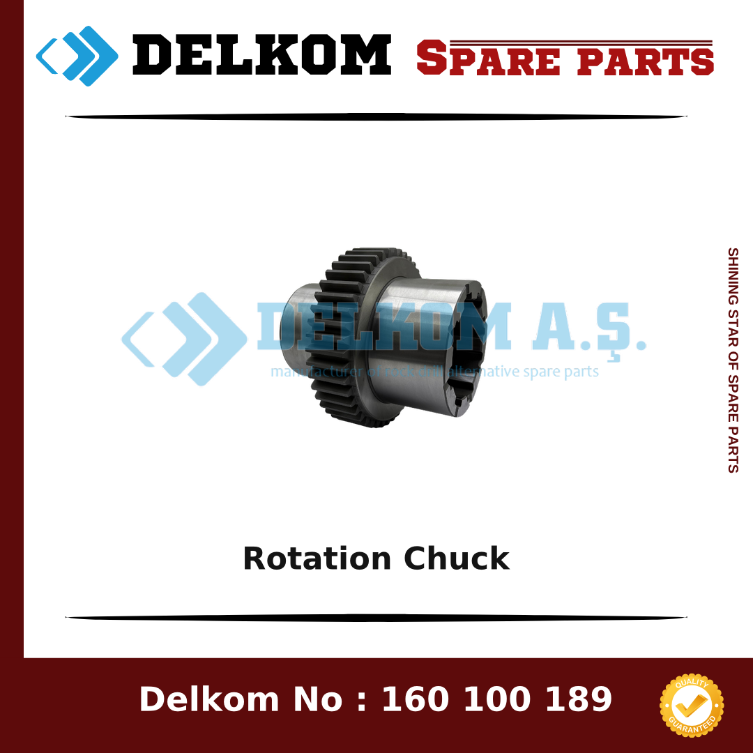 Junjin Rotation Chuck 160 100 189 - Drill Rig & Rock Drill Drifters Spare Parts Junjin Rotation Chuck spare part, OEM 160 100 189