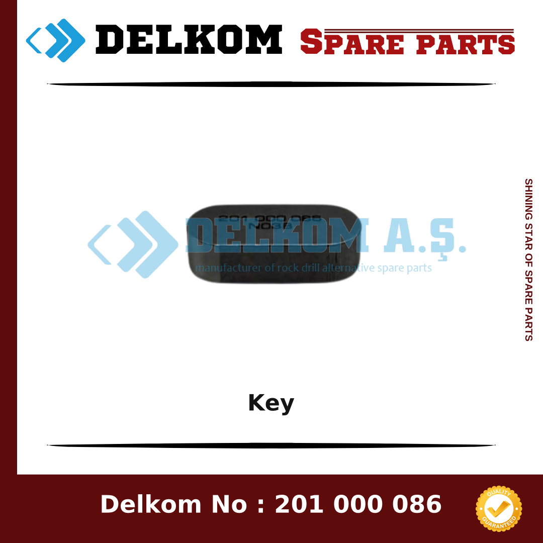 Mining Equipments Key 344 738 11 - Drill Rig & Rock Drill Drifters Spare Parts Mining Equipments Key spare part, OEM 344 738 11