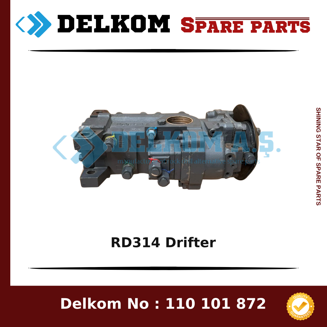Mining Equipments RD314 Drifter BG01334117 - Drill Rig & Rock Drill Drifters Spare Parts Mining Equipments RD314 Drifter spare part, OEM BG01334117