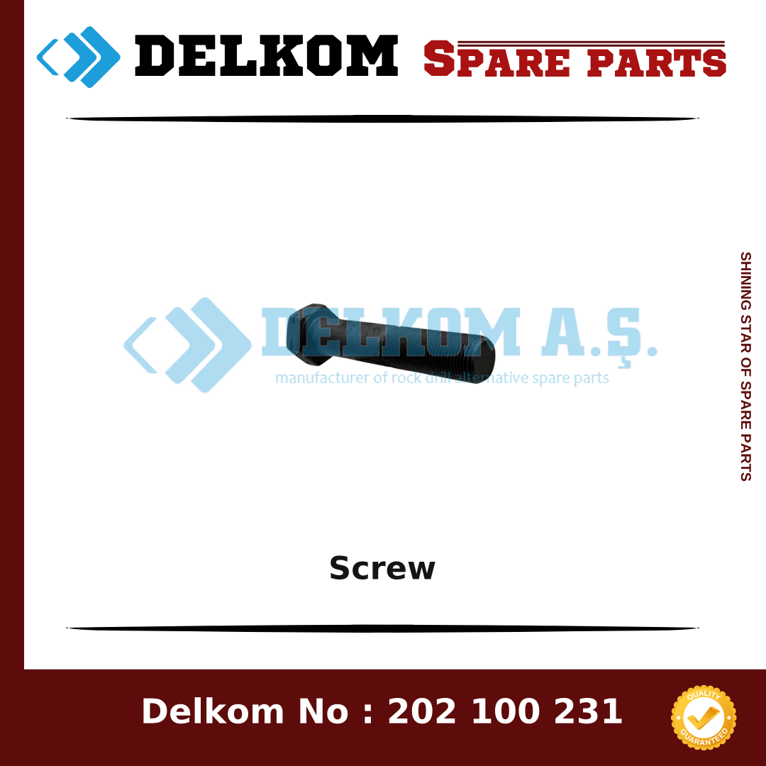 Mining Equipments Screw 800 559 09 - Drill Rig & Rock Drill Drifters Spare Parts Mining Equipments Screw spare part, OEM 800 559 09