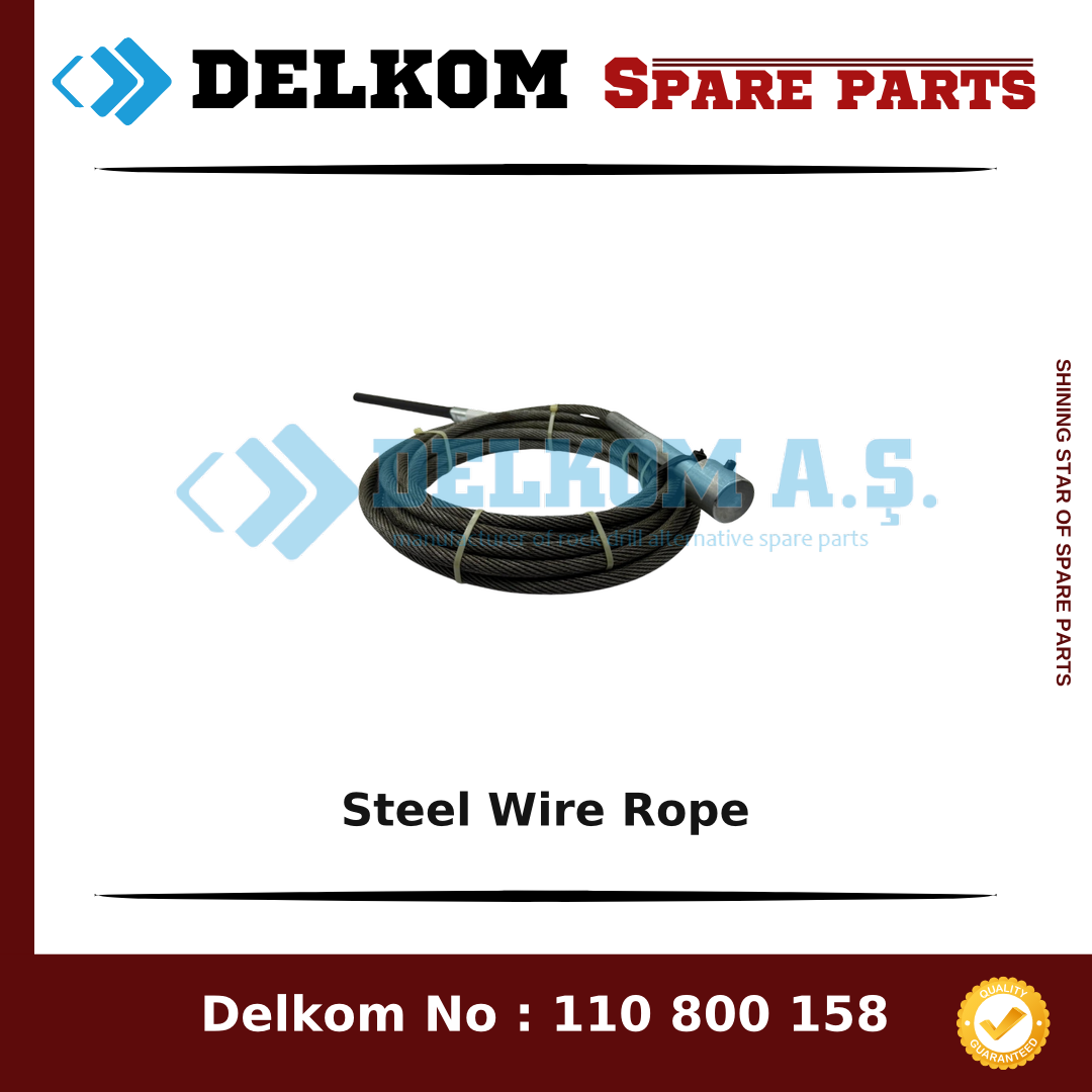 Mining Equipments Steel Wire Rope 550 005 29 - Drill Rig & Rock Drill Drifters Spare Parts Mining Equipments Steel Wire Rope spare part, OEM 550 005 29