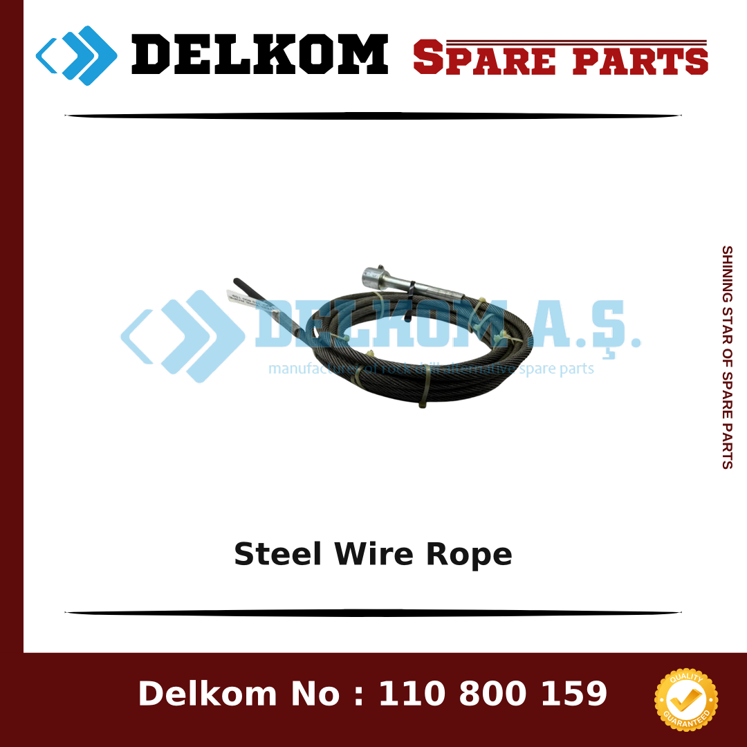 Mining Equipments Steel Wire Rope 550 005 30 - Drill Rig & Rock Drill Drifters Spare Parts Mining Equipments Steel Wire Rope spare part, OEM 550 005 30